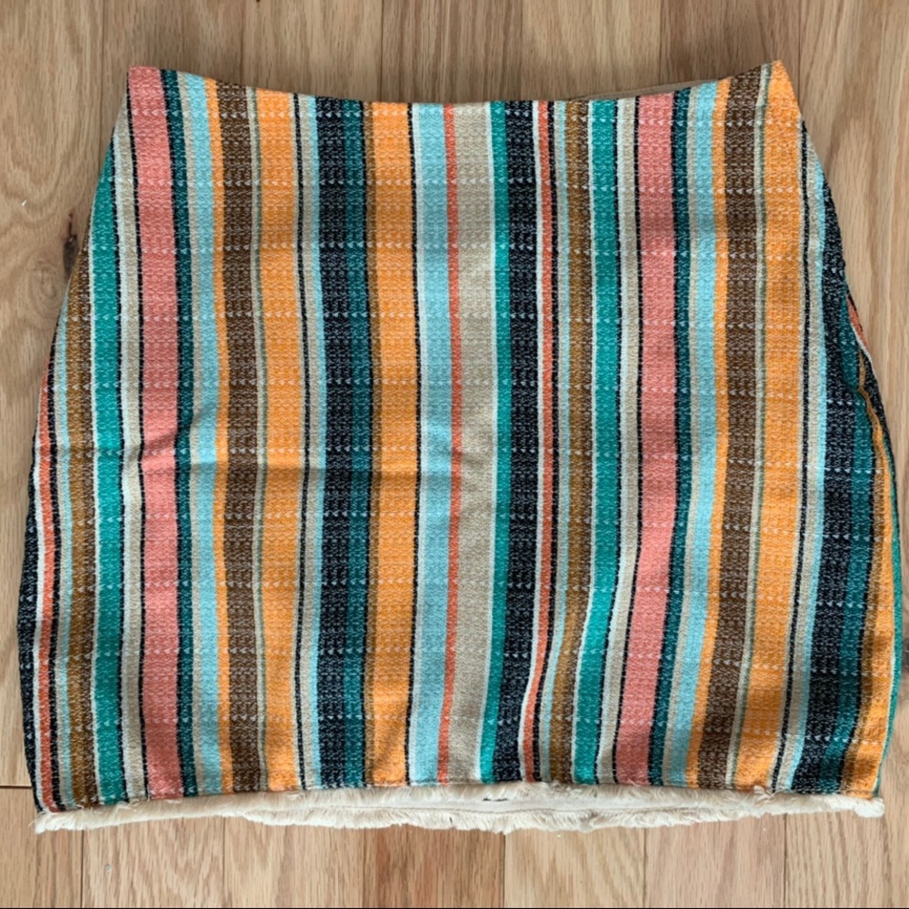H&M Boho Stripe Skirt